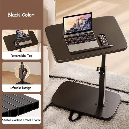 Adjustable Mobile Laptop Side Table | Height Adjustable Bedside Desk for Sofa, Bed & Home Office product image 2