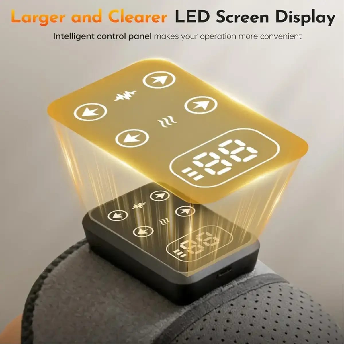 Cordless Heated Knee Massager - 5 - Level Heat & 3 Massage Modes product image 2