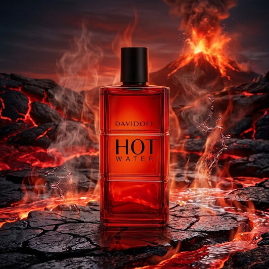 Davidoff Hot Water Eau de Toilette for men 110ml red perfume bottle and black packaging