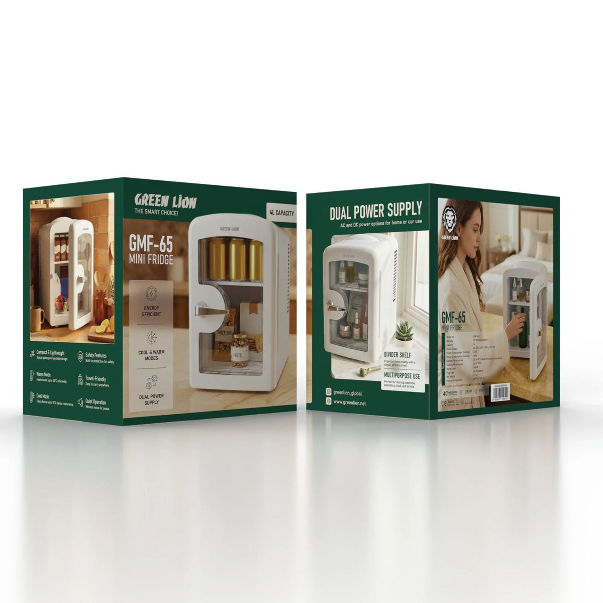 Green Lion 4L mini fridge with cool and warm mode