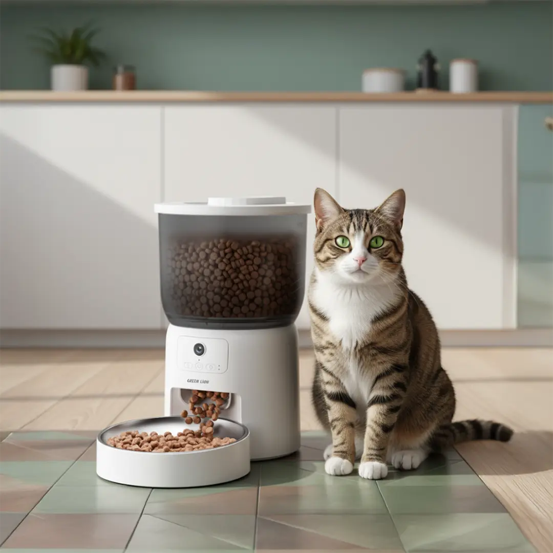 Green Lion Smart Pet Feeder with Camera product image