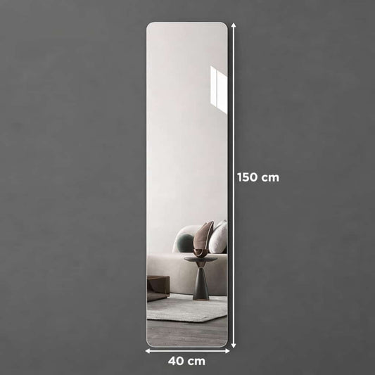 HD Self-Adhesive Acrylic Mirror Wall Tiles | Shatterproof Peel & Stick DIY Non-Glass Mirror Sheets for Bedroom, Living Room, Bathroom & Home Decor product image 2