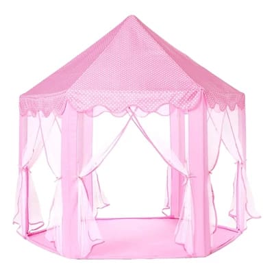 Kids Princess Castle Play Tent – Hexagonal Mesh Playhouse for Girls & Boys (55cm x 53cm x H) product image 2