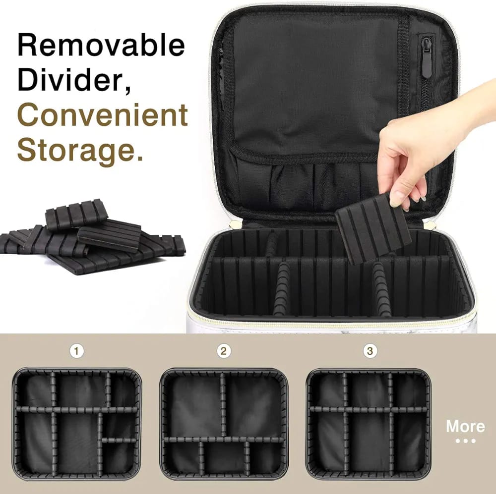 Professional Makeup Organizer Case with Adjustable Compartments product image