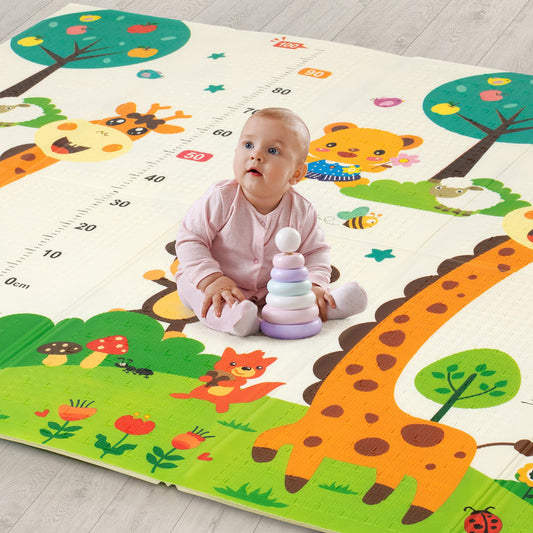 2-in-1 Portable Baby Play Mat – Foldable Double-Sided Crawling & Activity Mat with Carry Bag, 200 × 175 cm product image 2