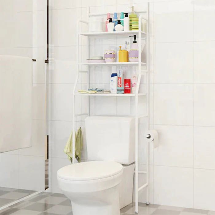 3 Layer Space Saving Metal Toilet Storage Rack | Over Toilet Bathroom Organizer Shelf | Qatar product image 6