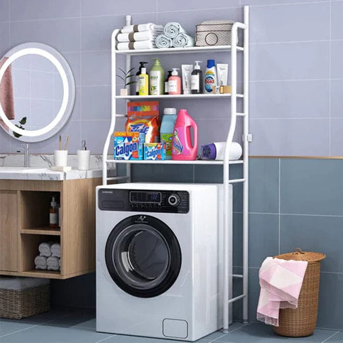 4-Tier Over Washing Machine Storage Rack – Space Saving Bathroom & Laundry Organizer Shelf product image