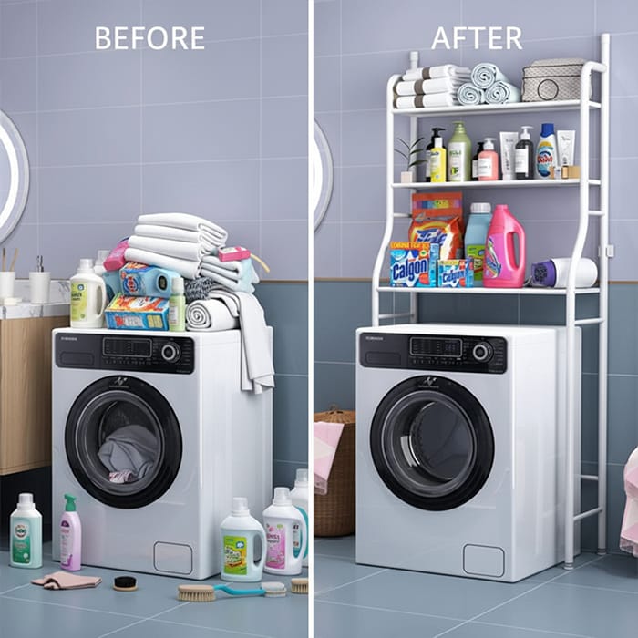 4-Tier Over Washing Machine Storage Rack – Space Saving Bathroom & Laundry Organizer Shelf product image 4
