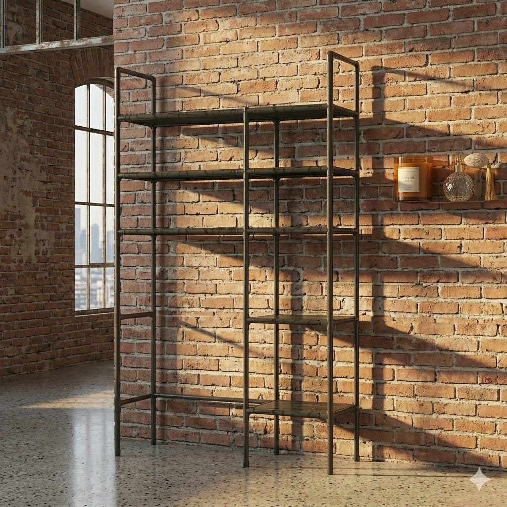 Over-toilet storage shelf vertical space saver