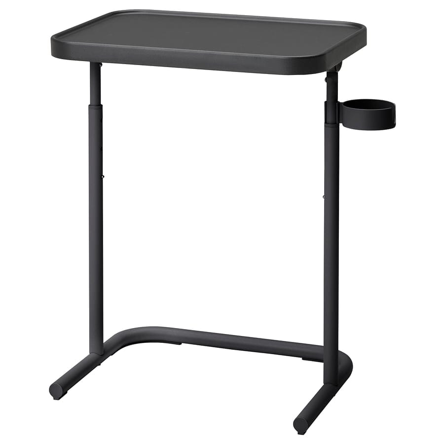 Adjustable C-Shaped Side Table with Cup Holder | Portable Sofa & Bed Laptop Desk | Modern Snack Table product image 7