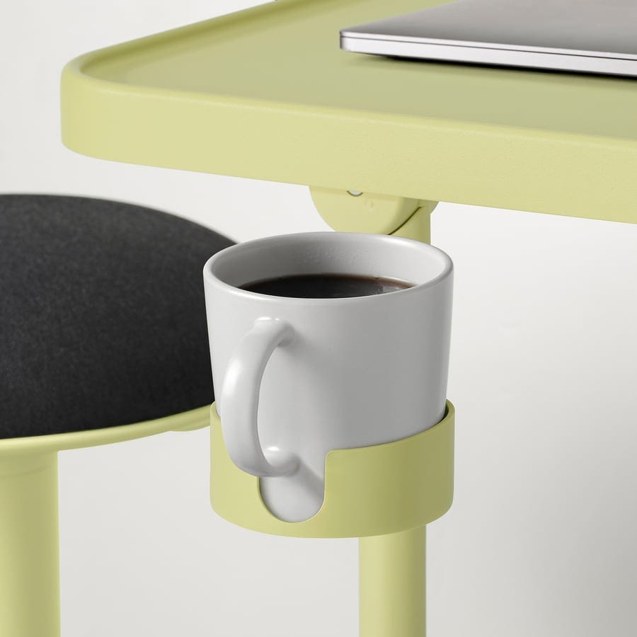 Adjustable C-Shaped Side Table with Cup Holder | Portable Sofa & Bed Laptop Desk | Modern Snack Table product image 8