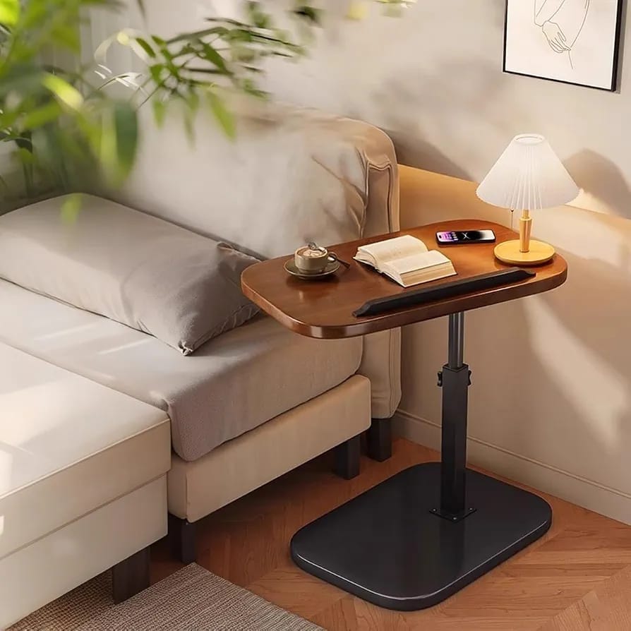 Adjustable Mobile Laptop Side Table | Height Adjustable Bedside Desk for Sofa, Bed & Home Office product image 6