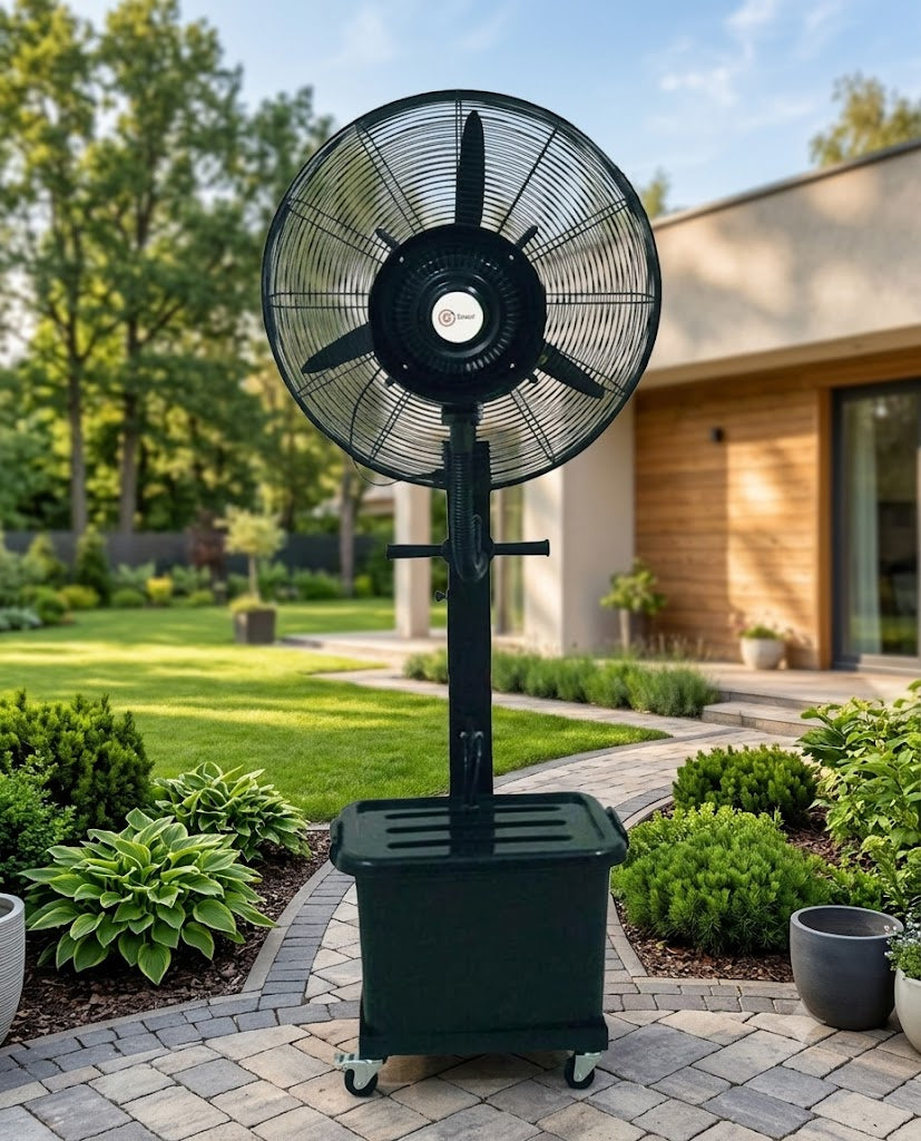 Belaco 26 Inch Outdoor Mist Fan B26CF03 – Adjustable Water Flow Cooling Fan with 41L Tank product image 2