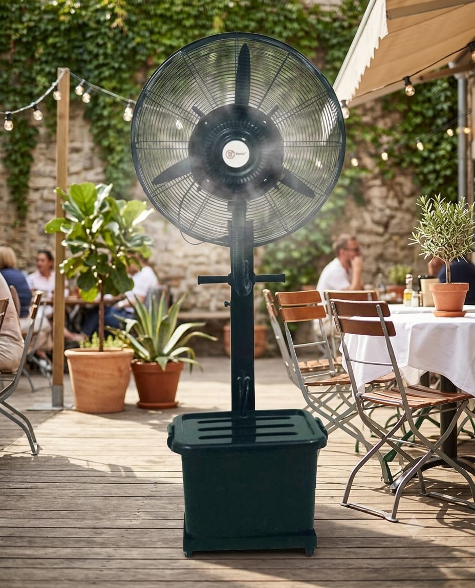 Belaco 26 Inch Outdoor Mist Fan B26CF03 – Adjustable Water Flow Cooling Fan with 41L Tank product image 3