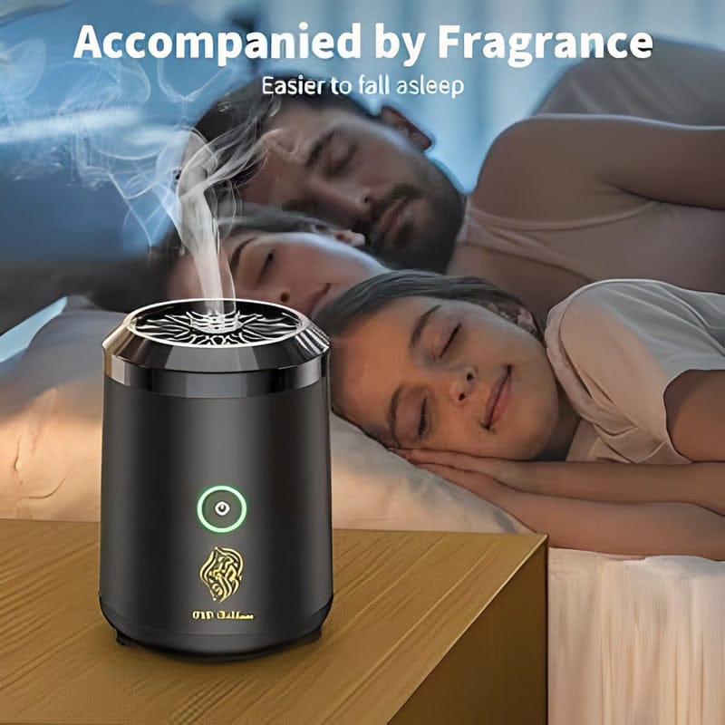 BK-18 electric bakhoor releasing fragrant incense smoke