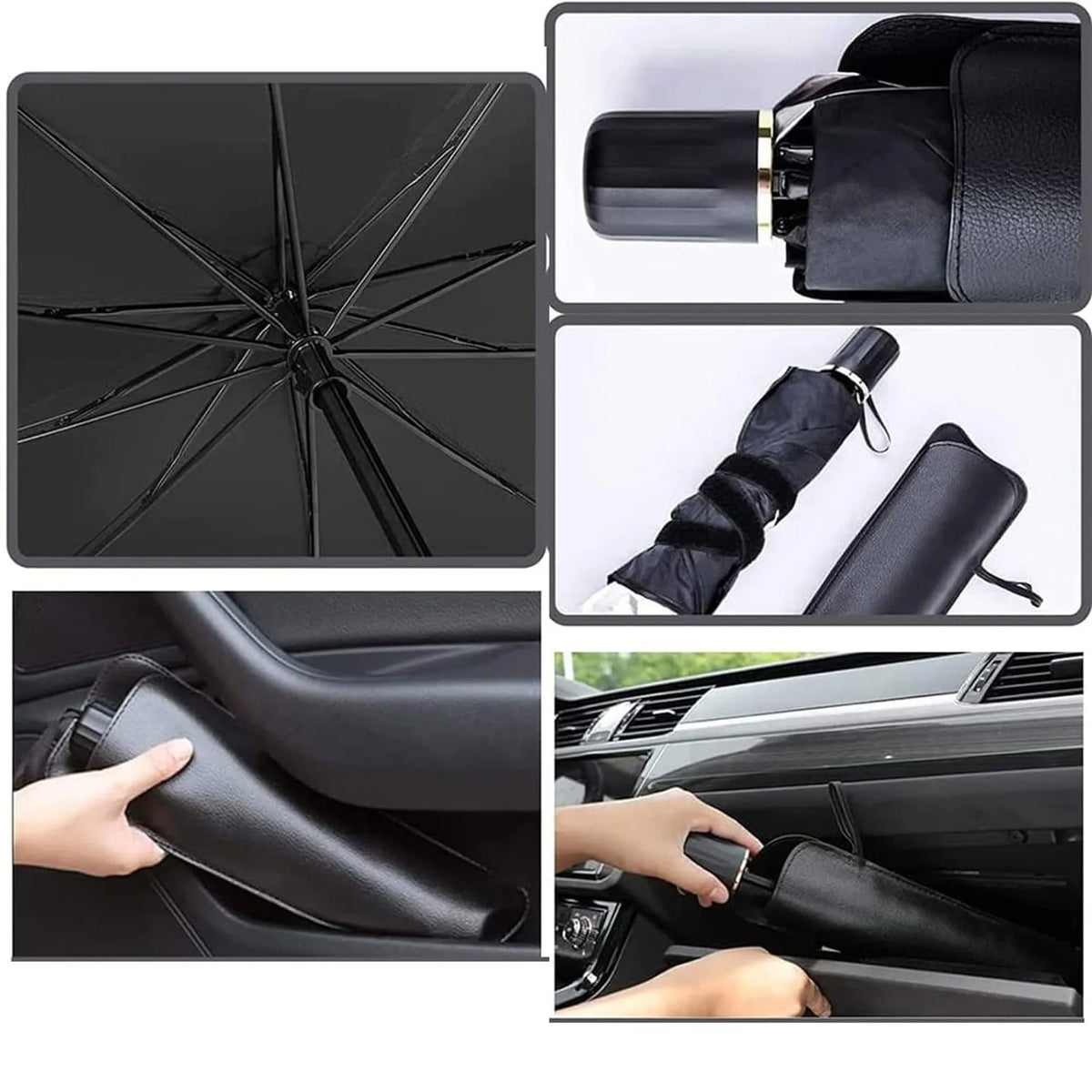 Brella Shield car windshield sun shade umbrella