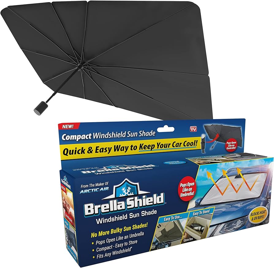 Brella Shield car windshield sun shade umbrella