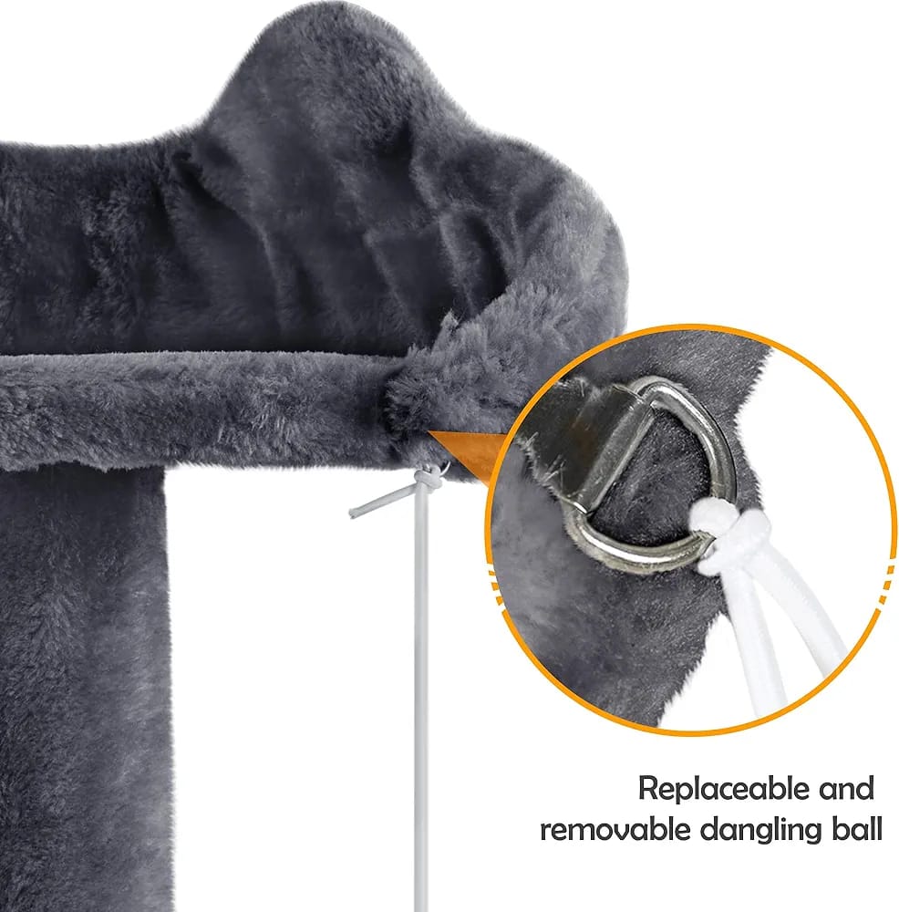 Cat tree tower dimensions and product diagram