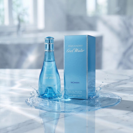 Davidoff Cool Water Woman Eau de Toilette 100ml perfume bottle and box