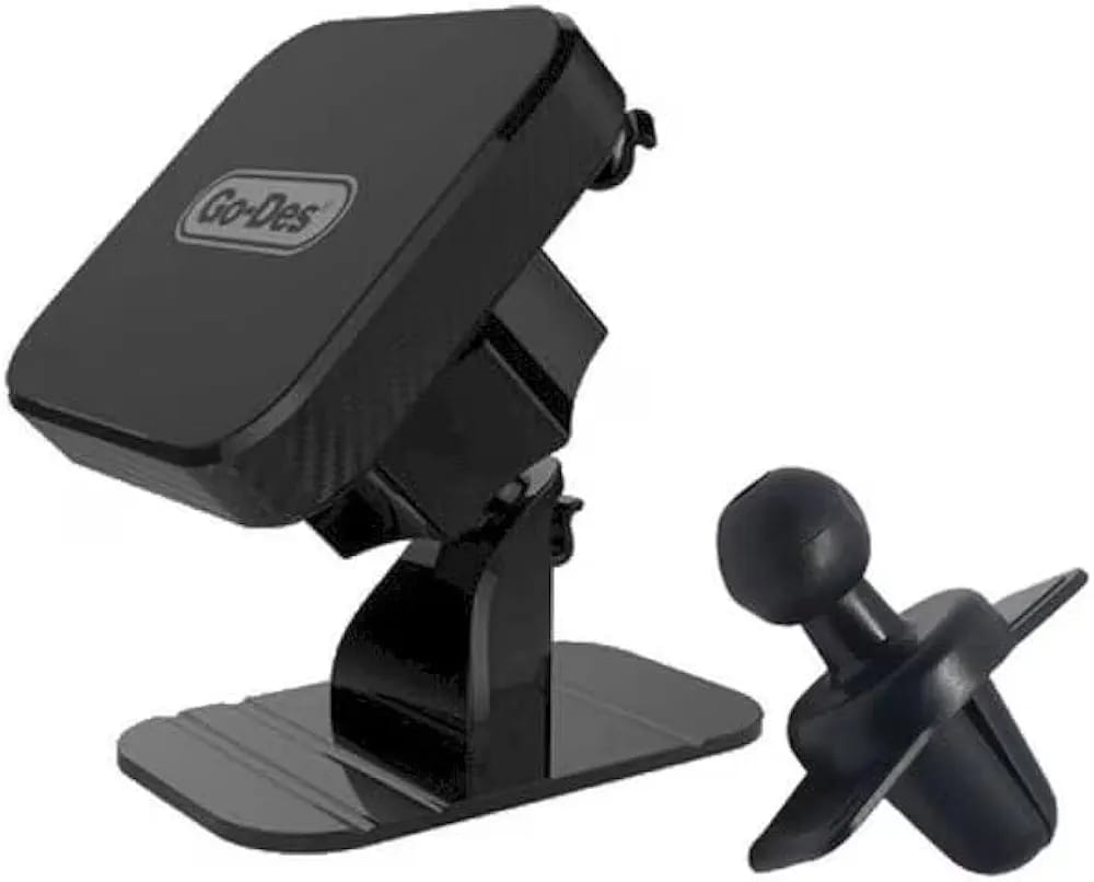 Go-Des GD-HD681 2-in-1 Magnetic Car Phone Holder – 360° Dashboard & Air Vent Mount product image