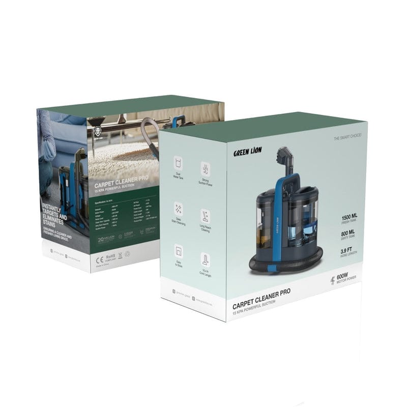 Green Lion Carpet Cleaner Pro 600W Portable Upholstery & Carpet Cleaning Machine | 15kPa Powerful Suction | Dual Water Tank product image 5
