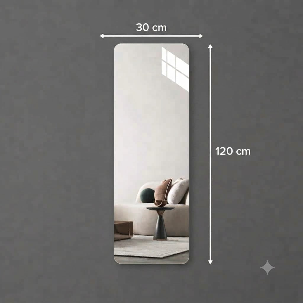 HD Self-Adhesive Acrylic Mirror Wall Tiles | Shatterproof Peel & Stick DIY Non-Glass Mirror Sheets for Bedroom, Living Room, Bathroom & Home Decor product image 6
