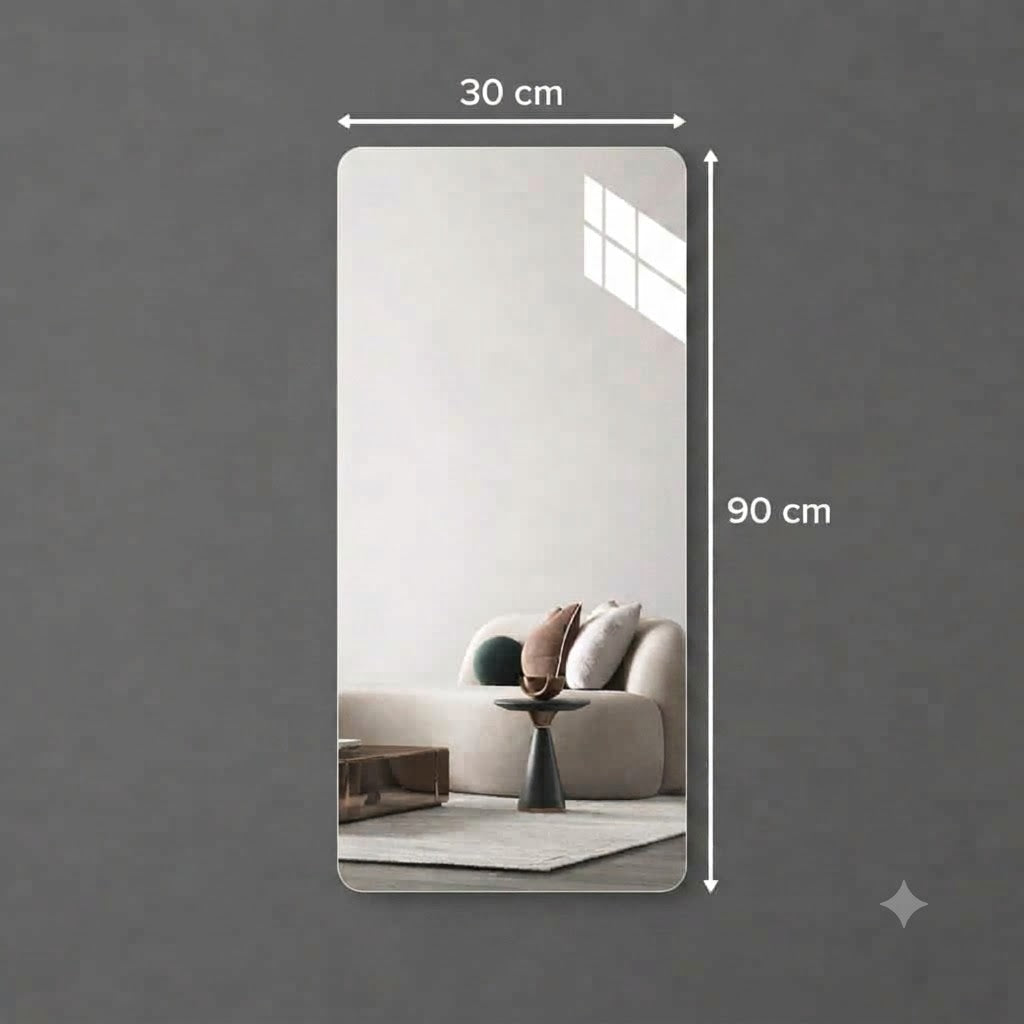 HD Self-Adhesive Acrylic Mirror Wall Tiles | Shatterproof Peel & Stick DIY Non-Glass Mirror Sheets for Bedroom, Living Room, Bathroom & Home Decor product image 7