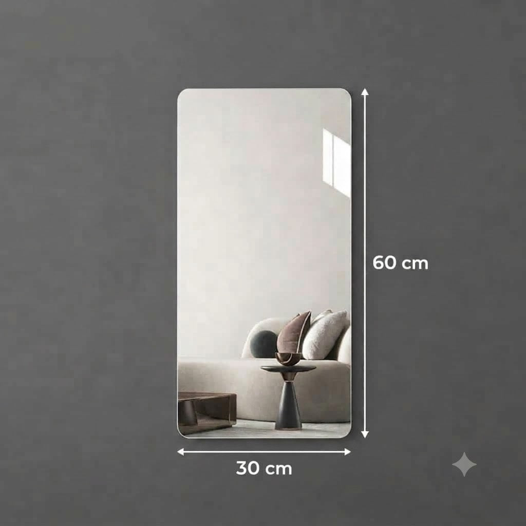 HD Self-Adhesive Acrylic Mirror Wall Tiles | Shatterproof Peel & Stick DIY Non-Glass Mirror Sheets for Bedroom, Living Room, Bathroom & Home Decor product image 8