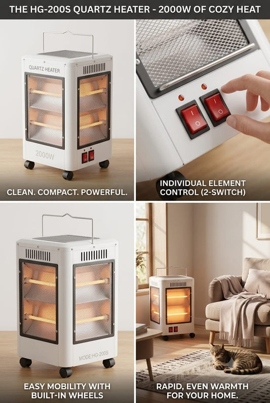 HG-200S 2000W quartz heater for home heating