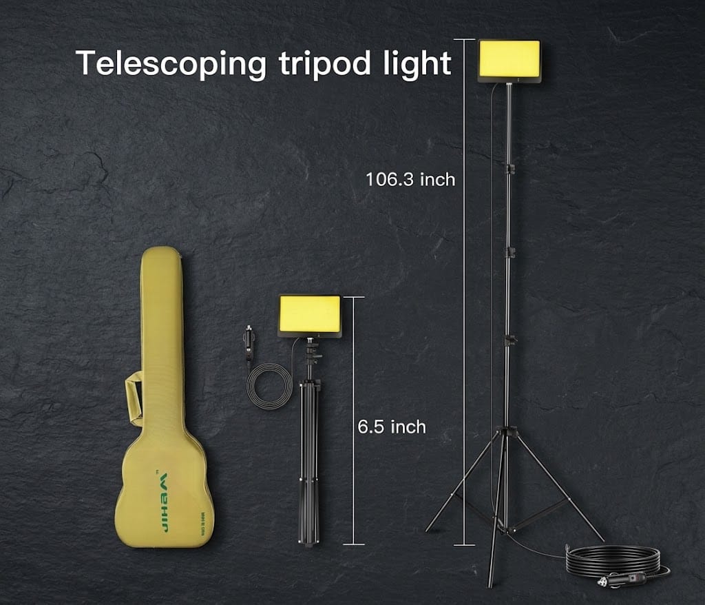 Jiham portable rectangular LED light panel with yellow surface