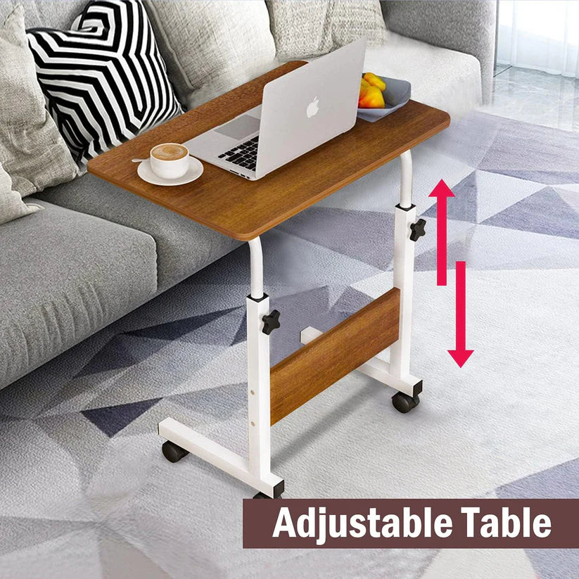 Height adjustable laptop table for sofa and bed