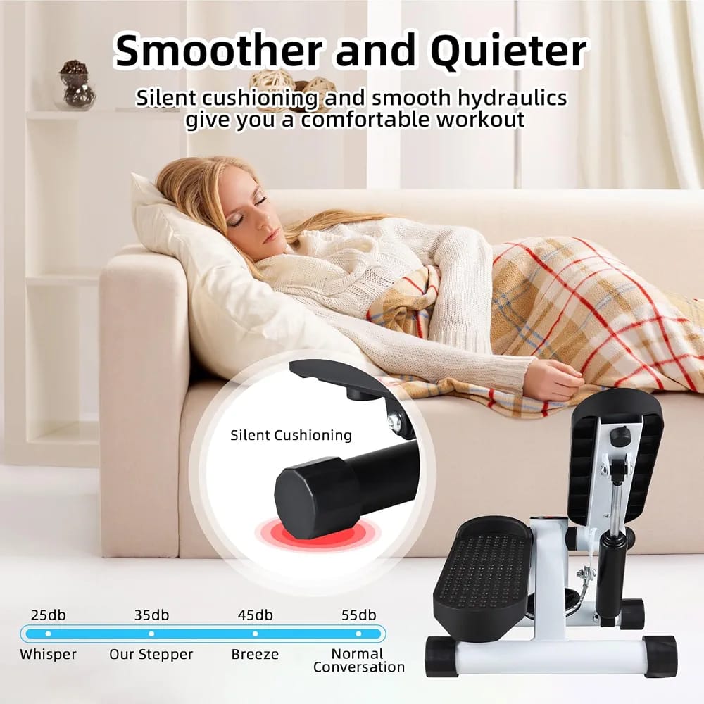 Mini Stepper with Resistance Bands – Compact Twist Stepper Exercise Machine with LCD Monitor (100kg/220LBS Capacity) product image 3