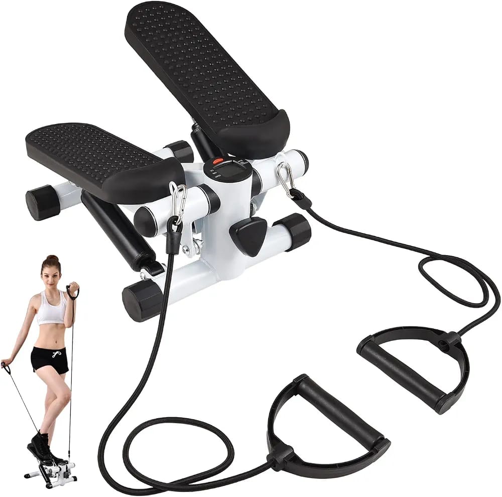 Mini Stepper with Resistance Bands – Compact Twist Stepper Exercise Machine with LCD Monitor (100kg/220LBS Capacity) product image 4