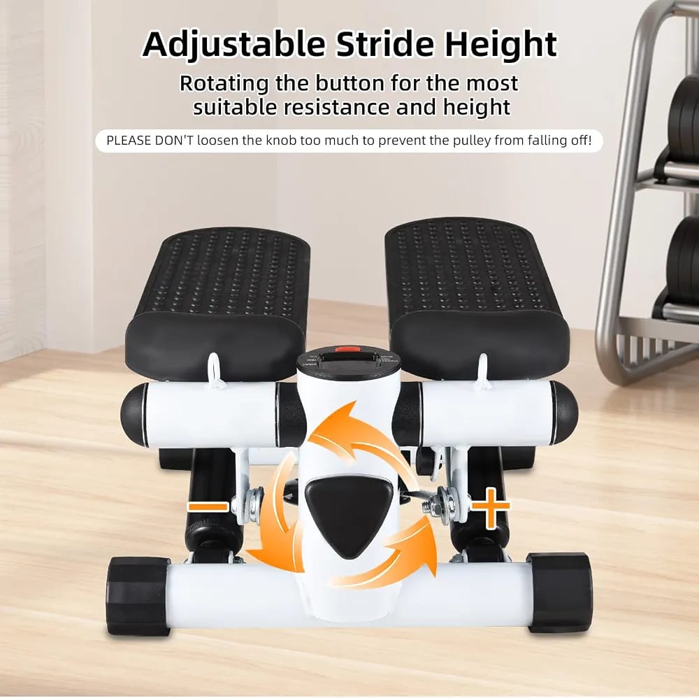 Mini Stepper with Resistance Bands – Compact Twist Stepper Exercise Machine with LCD Monitor (100kg/220LBS Capacity) product image 5