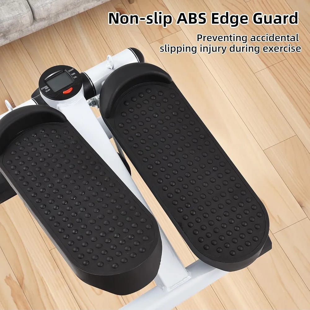 Mini Stepper with Resistance Bands – Compact Twist Stepper Exercise Machine with LCD Monitor (100kg/220LBS Capacity) product image 6