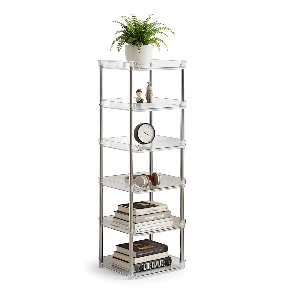 Modern 6-Tier Metal Storage Shelf – Multi-Level Display Rack for Home & Office product image 4