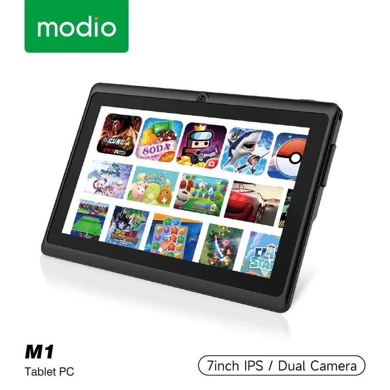 Modio M1 7-Inch Android Tablet PC with WiFi – HD Display, Dual Camera & Long Battery Life product image