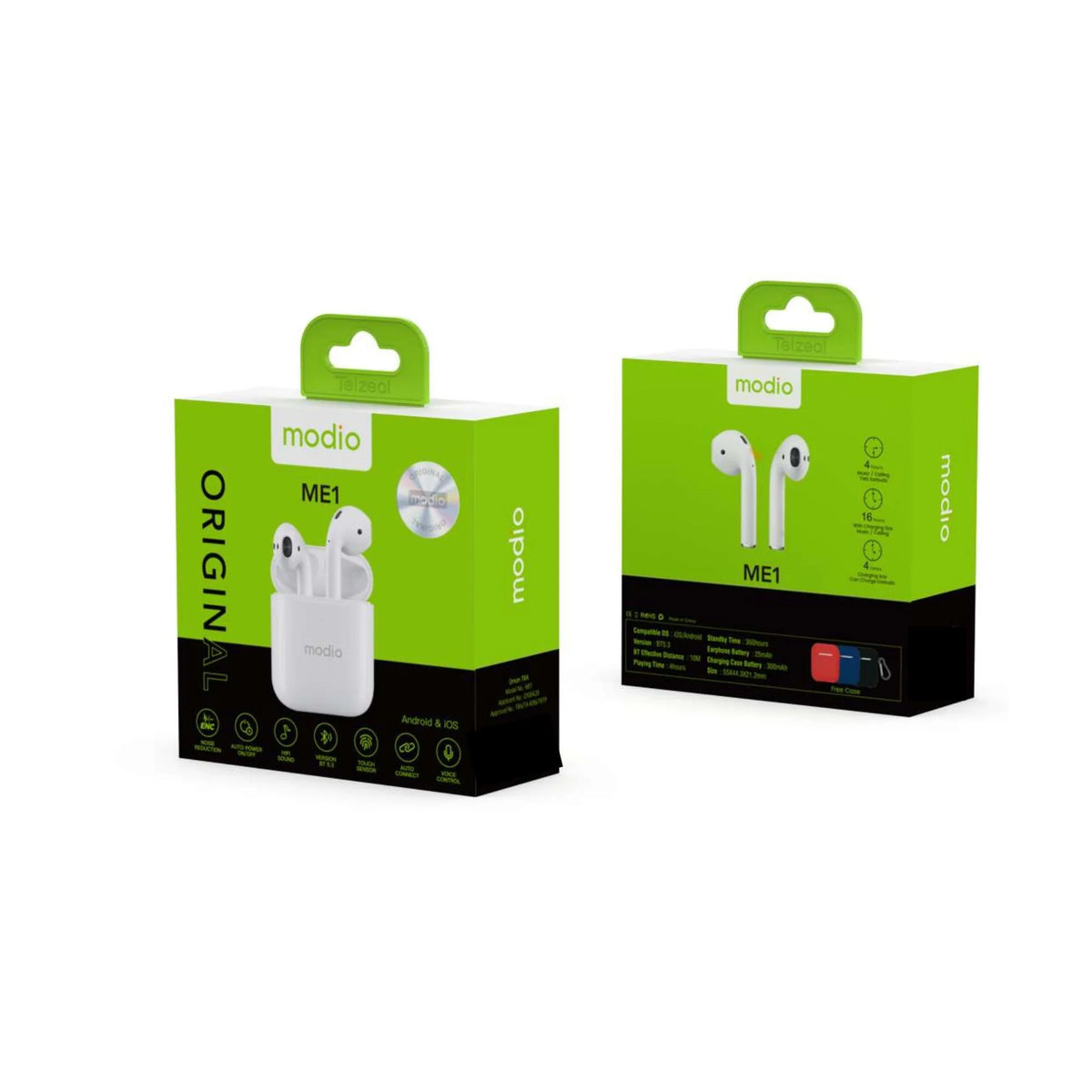 Modio ME1 Bluetooth Earbuds product image