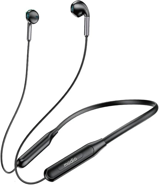 Modio MZ500 Wireless Bluetooth Neckband Headphones Extra Bass Earphones product image
