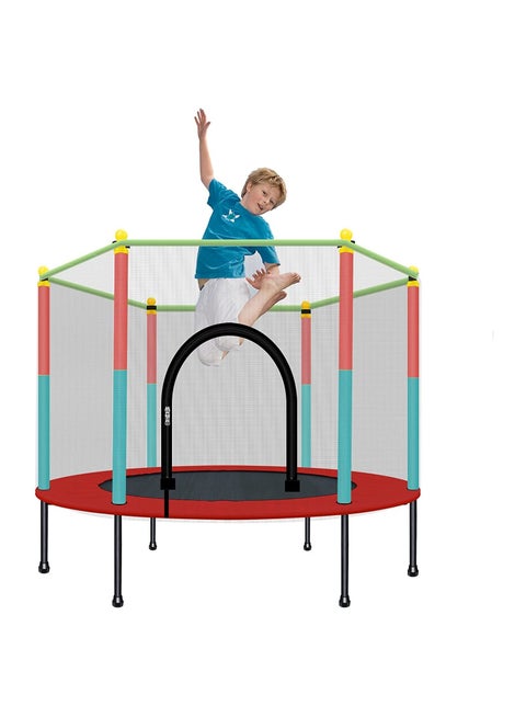 Outdoor trampoline with strong frame and safety enclosure from Qatigo Qatar