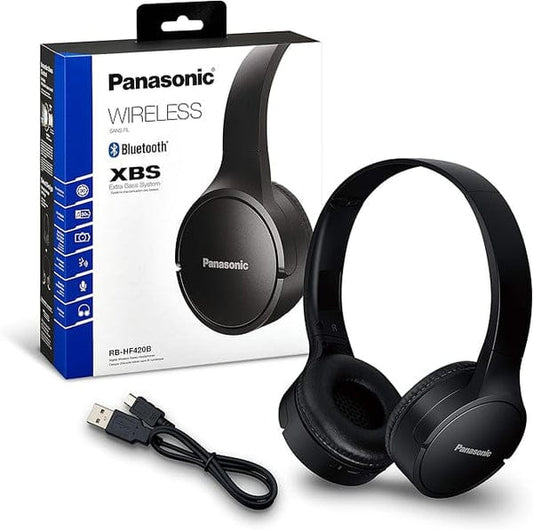 Panasonic RB-HF420BE-K Wireless Bluetooth On-Ear Headphones product image