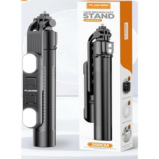 PLOKAMA K10 Pro used for phone video, selfies, camera shooting and ring light setups | Qatigo