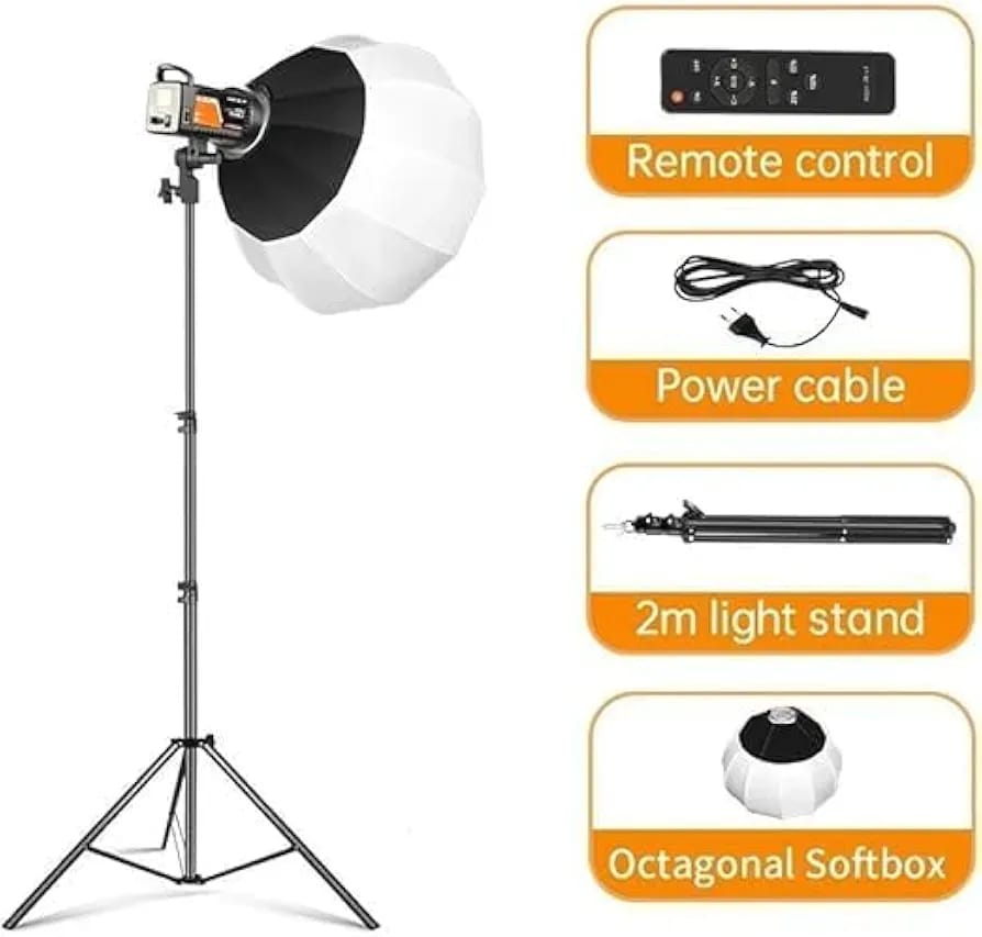 PLOKAMA PK-400S 100W LED Video Light Kit with Softbox & 2.8M Tripod – Professional Photography & Studio Lighting Kit A product image 4