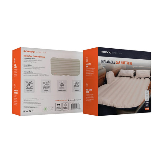 Porodo inflatable car mattress with auto pump in SUV Qatar