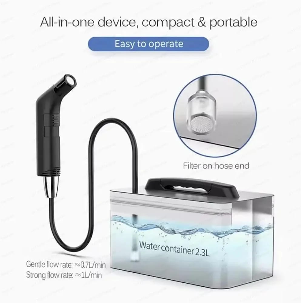 Portable Bidet Sprayer with 2.3L Water Container – All-in-One Travel Bidet Set, Filtered Hose, Easy Carry Handle product image 6