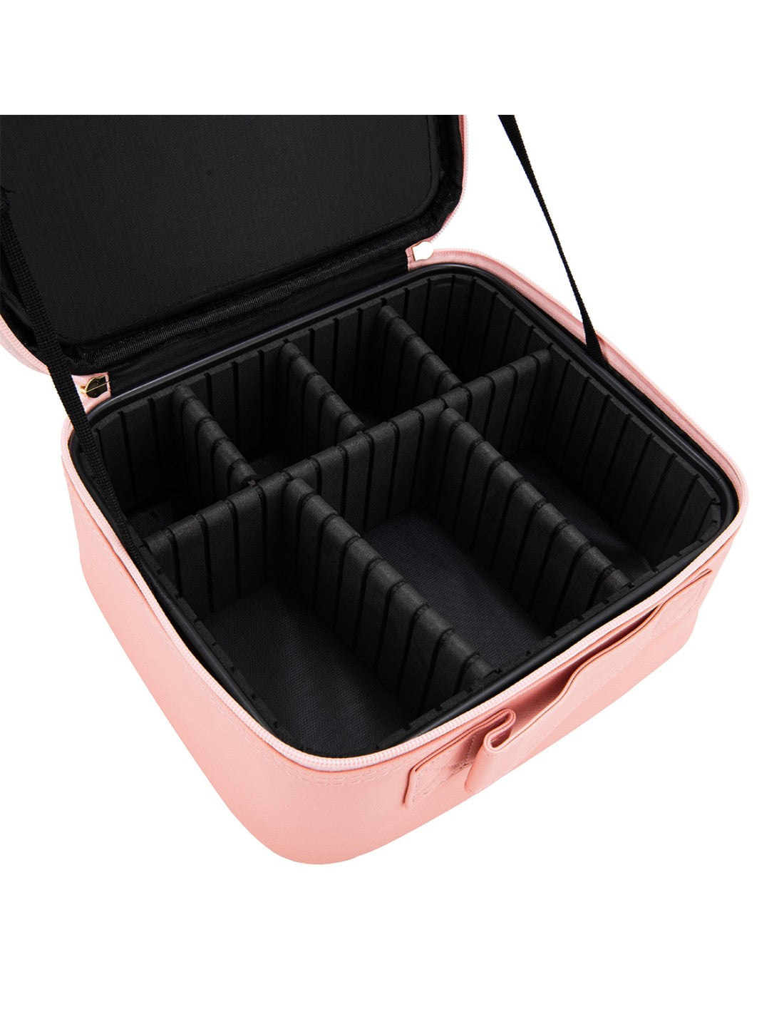 Portable Makeup Organizer Case with LED Mirror product image
