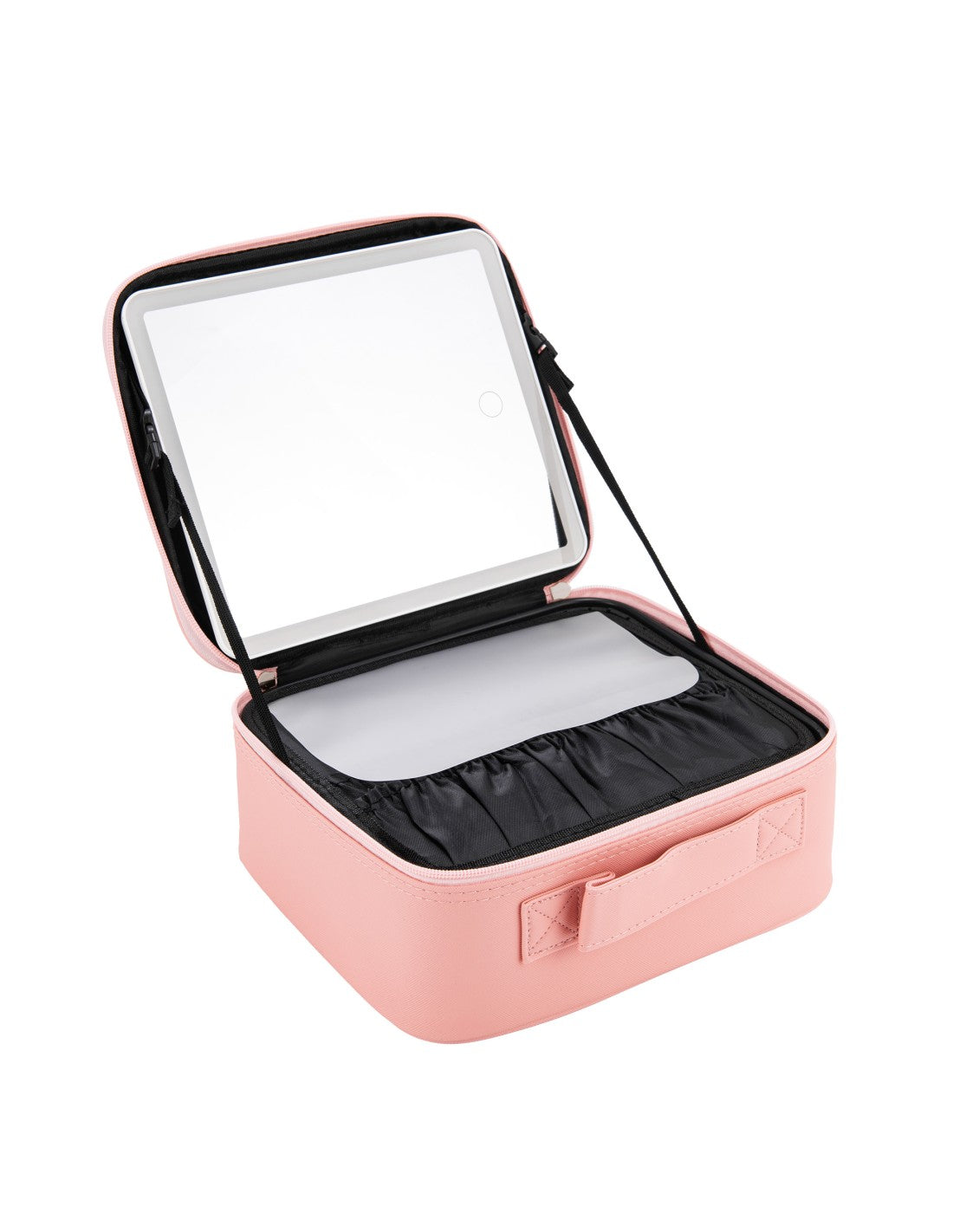 Portable Makeup Organizer Case with LED Mirror product image