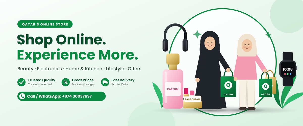 Qatigo online shopping in Qatar: electronics, perfume, home and  decor, smartwatch, beauty, home & kitchen, and lifestyle categories and more.