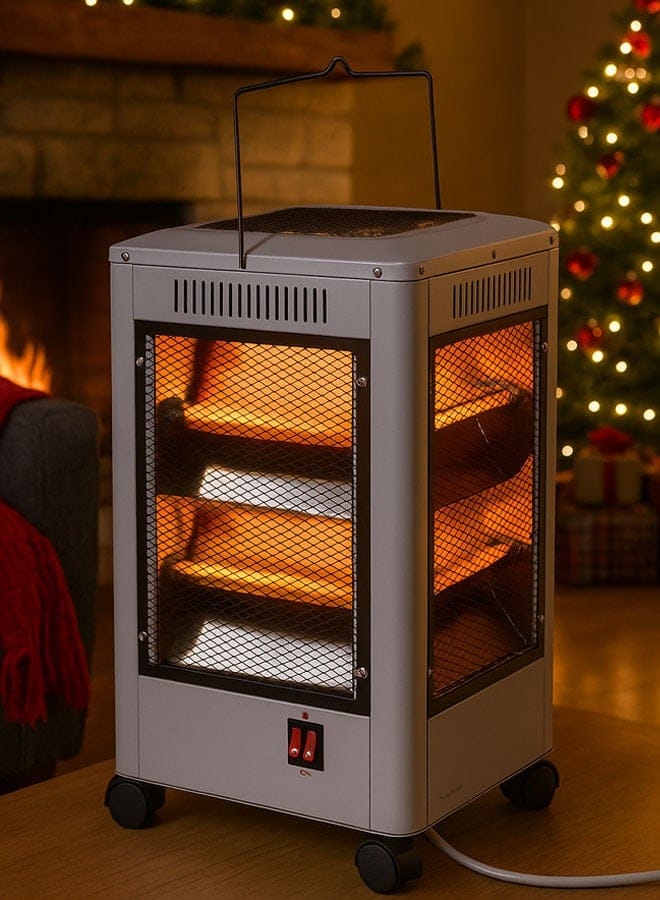 HG-200S electric quartz heater with two heating elements