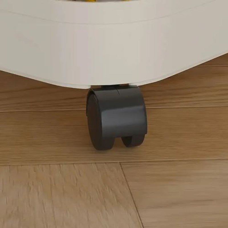 Black furniture leg on a wooden floor